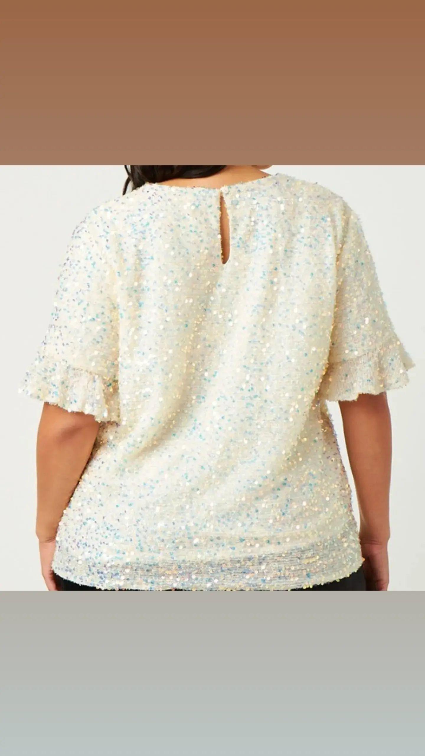 Snow Sequin top