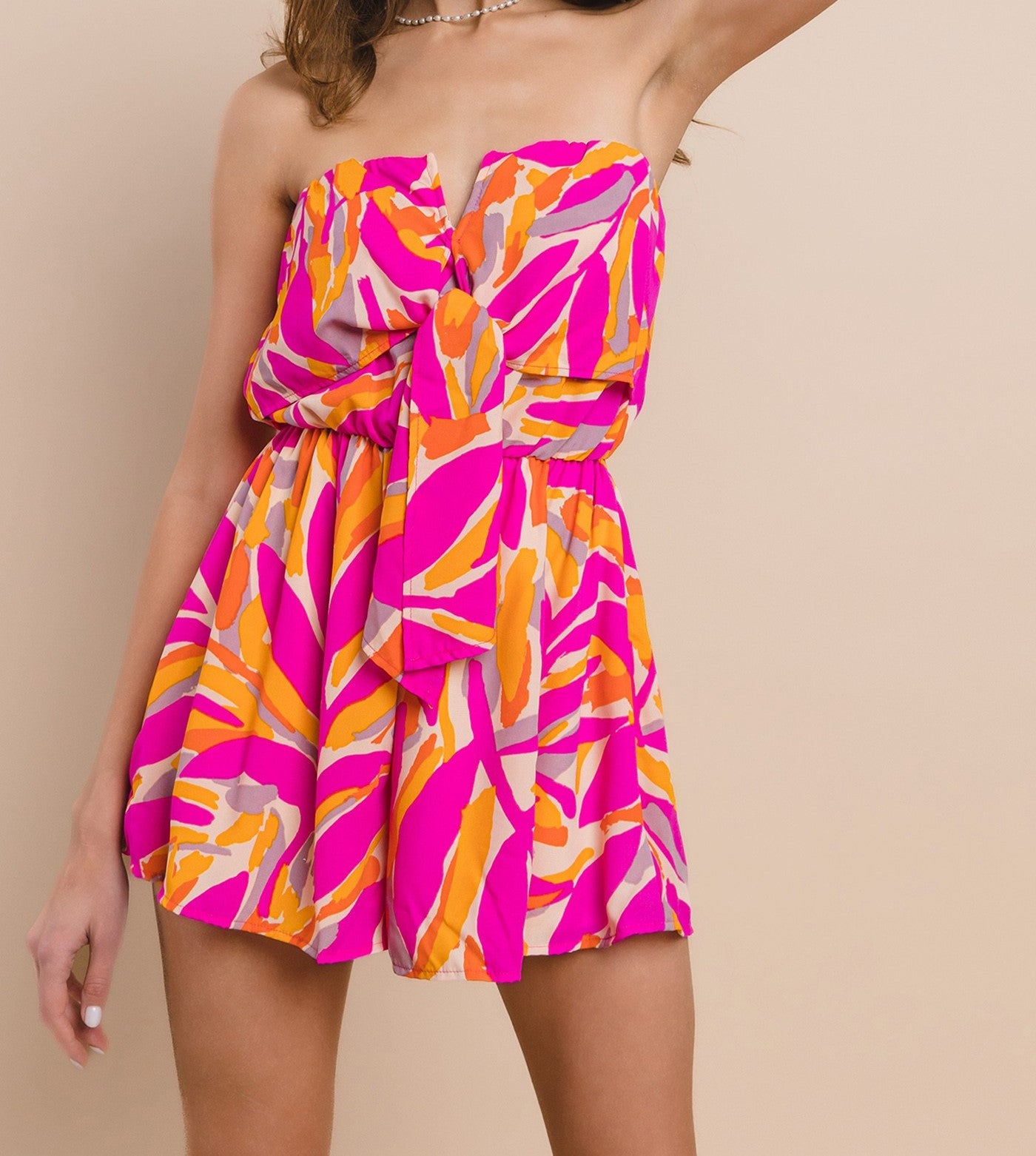 Tropical Sunset Romper