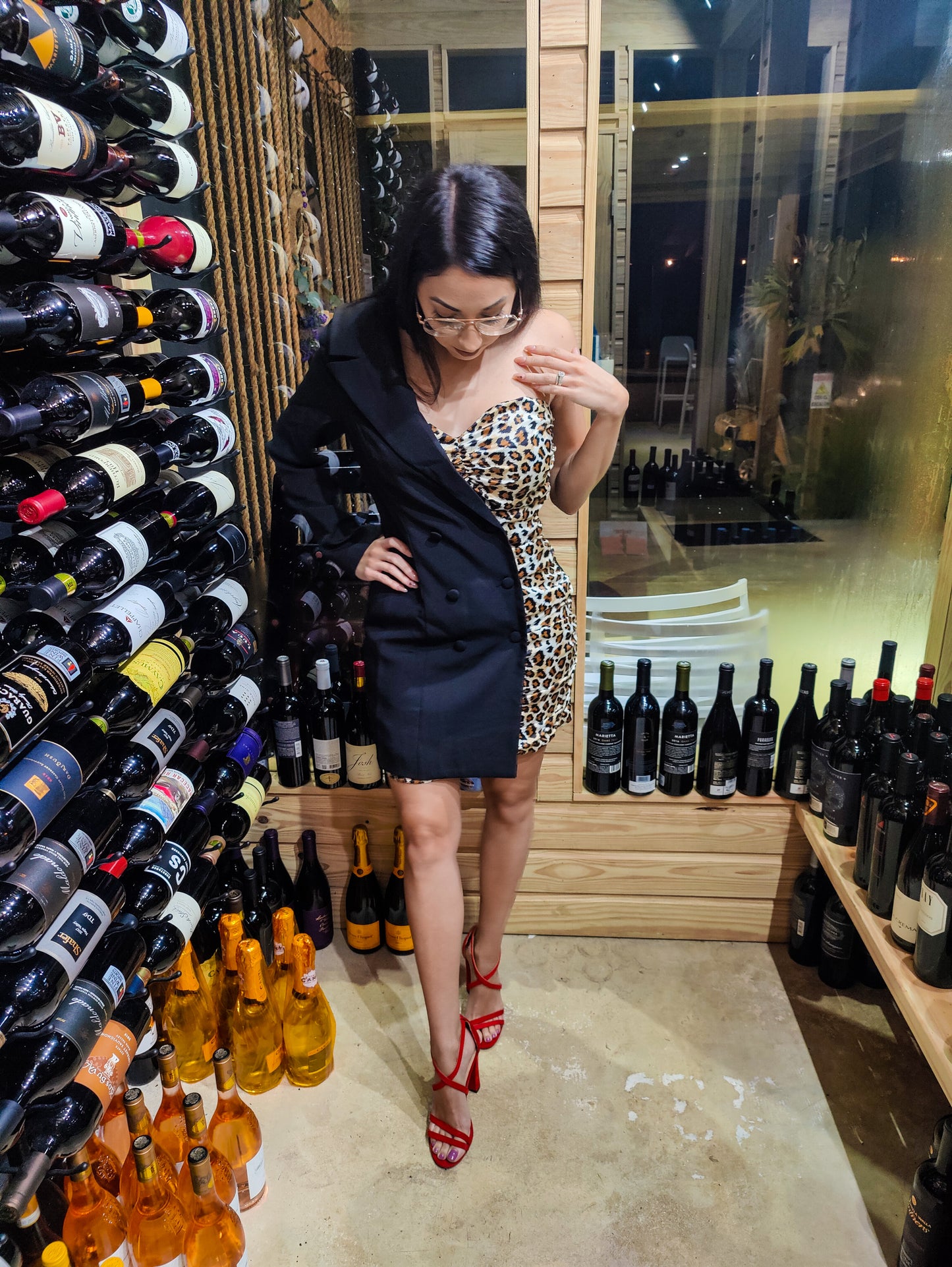 Chic animal print dress