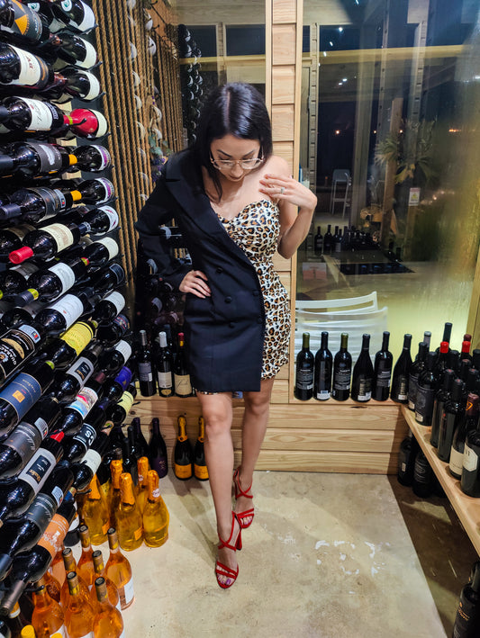 Chic animal print dress