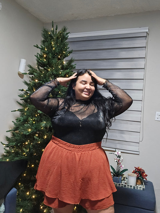 Clear Silver detail Top